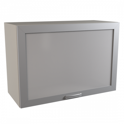 Шкаф медицинский навесной с откидной дверкой со стеклом, М-ШНОс-40 (УЛДСП)