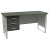 Медицинский стол на металлическом сварном каркасе, М-СЛМ-120/60ДП (УЛДСП, с накладками и 3-мя ящиками в комплекте)